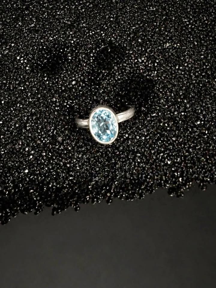Sterling Silver Sky Blue Topaz Ring