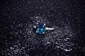 Stunning London Blue Topaz Ring