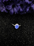 Organic Tanzanite and Silver Ring