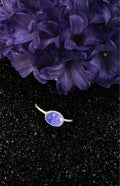 Silver and Tanzanite Ring