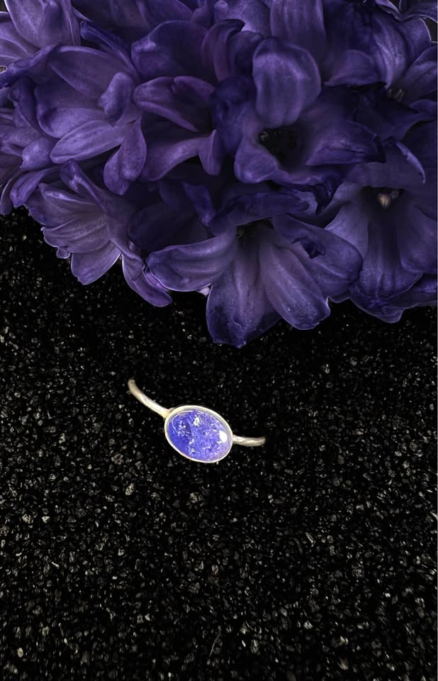 Silver and Tanzanite Ring