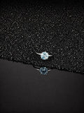 Silver Ring with Sky Blue Topaz