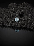 Silver and Sky Blue Topaz Ring