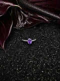 Amethyst and Silver Ring