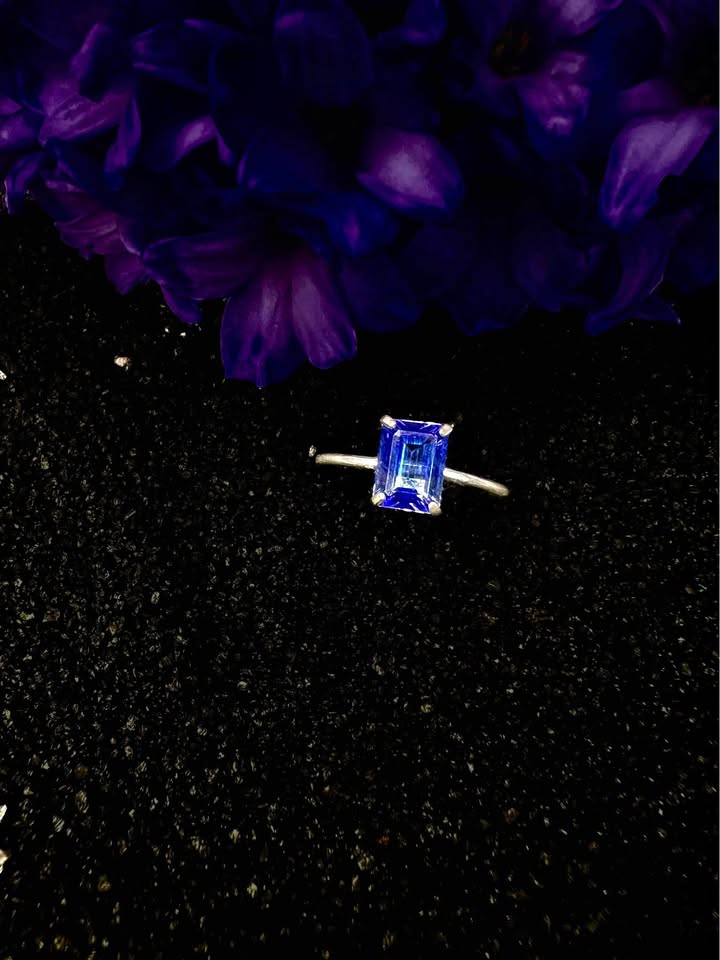 Tanzanite and Silver Ring