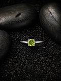 Green Peridot Ring