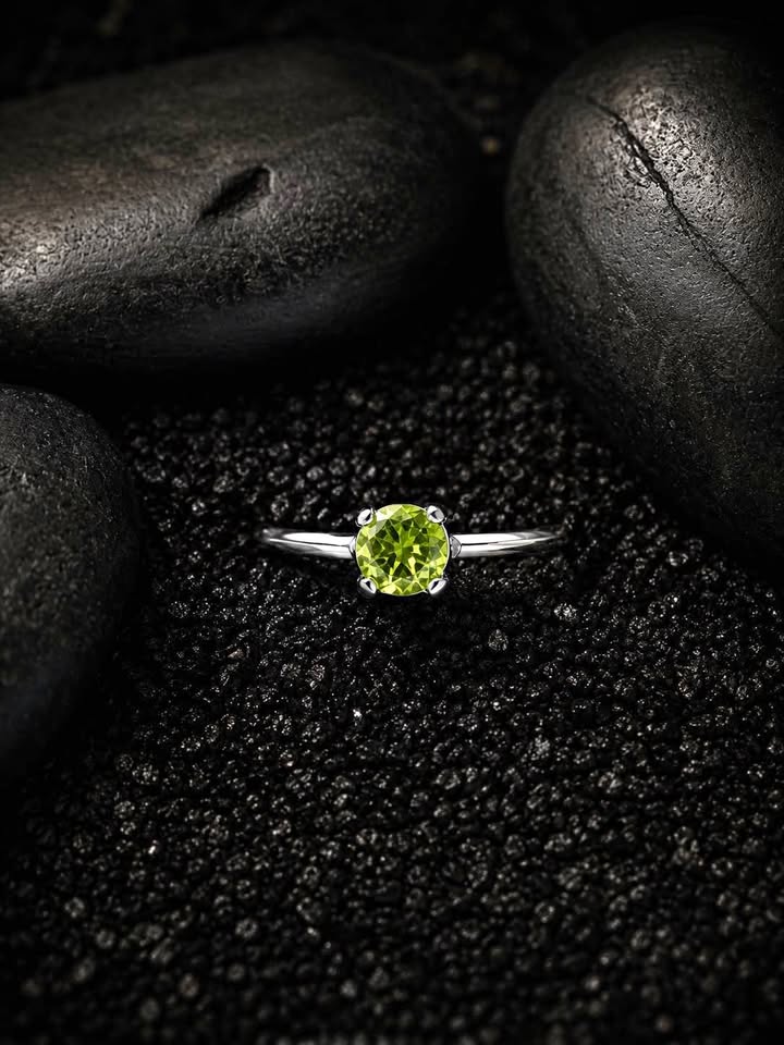 Green Peridot Ring