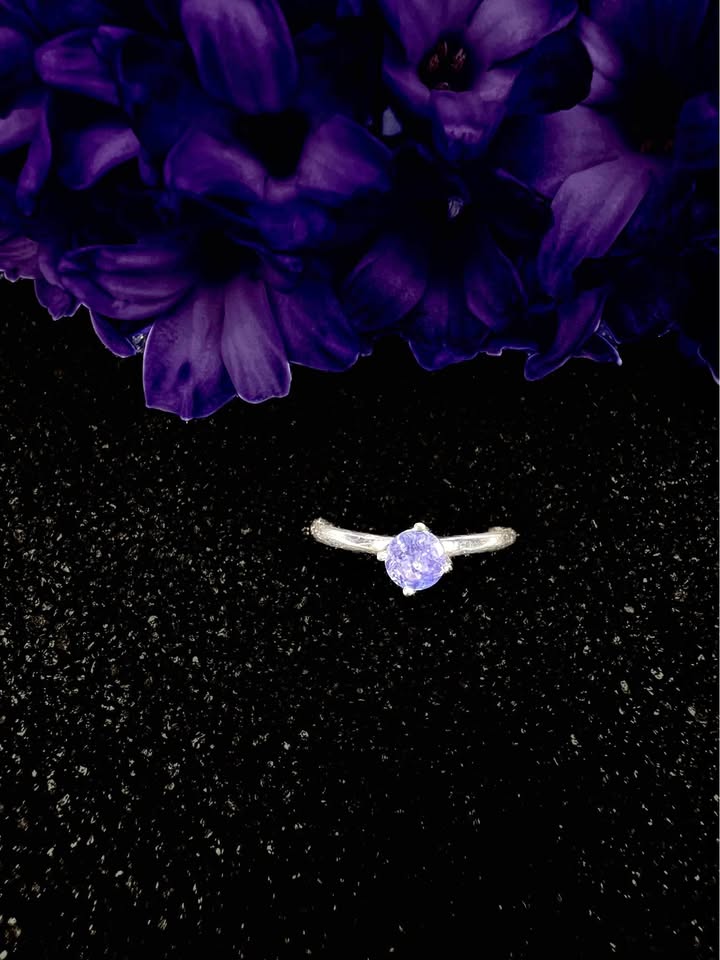 Silver and Tanzanite Ring