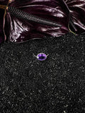 Organic Silver and Amethyst Ring