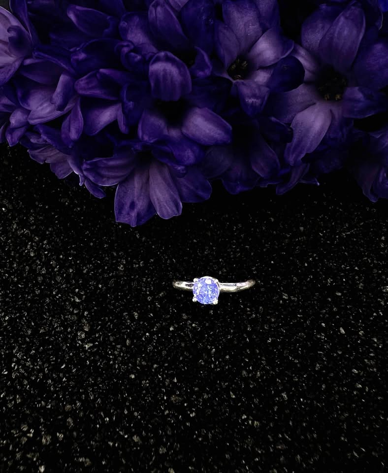 Silver Ring with Tanzanite