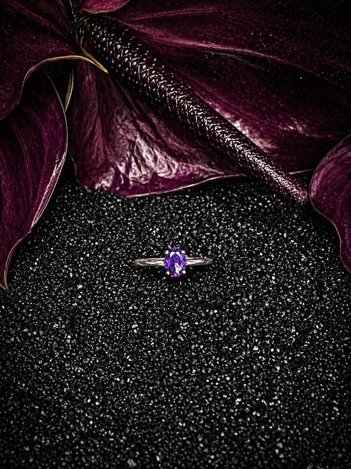 Silver and Amethyst Ring