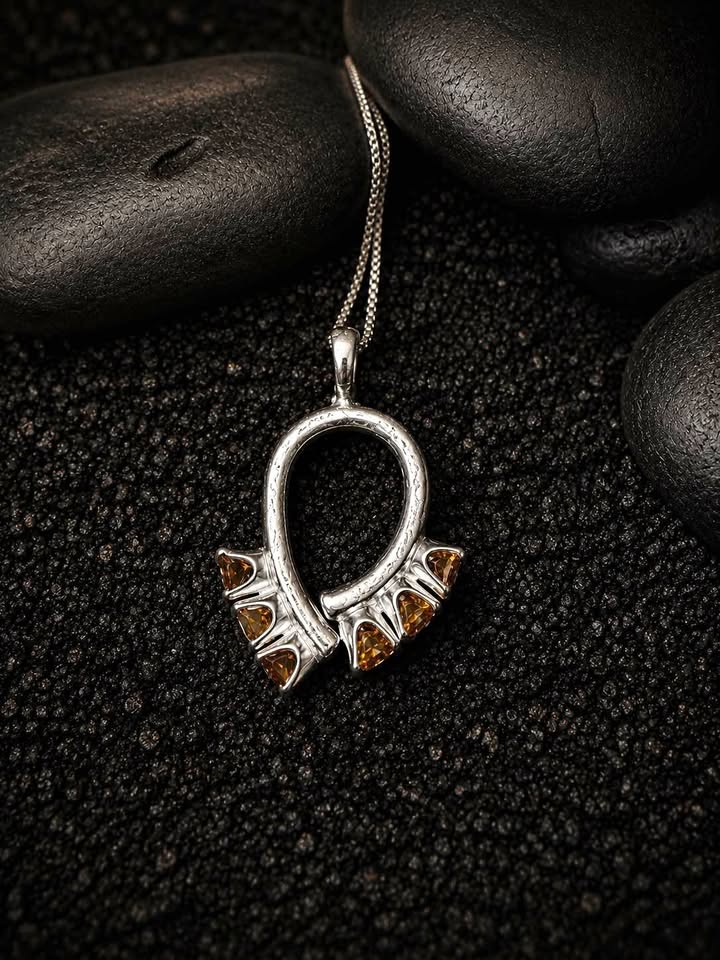 Rocker Citrine Pendant