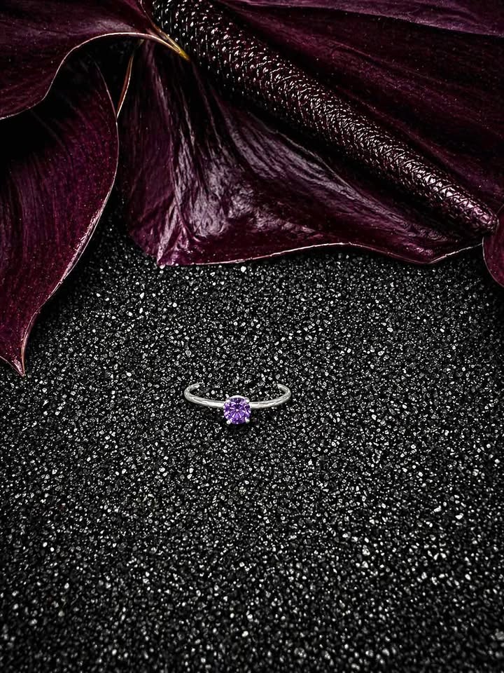 Silver Amethyst Ring