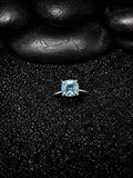 Swiss Blue Topaz and Sterling Silver Ring