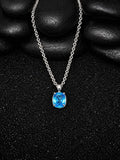 Swiss Blue Topaz Pendant