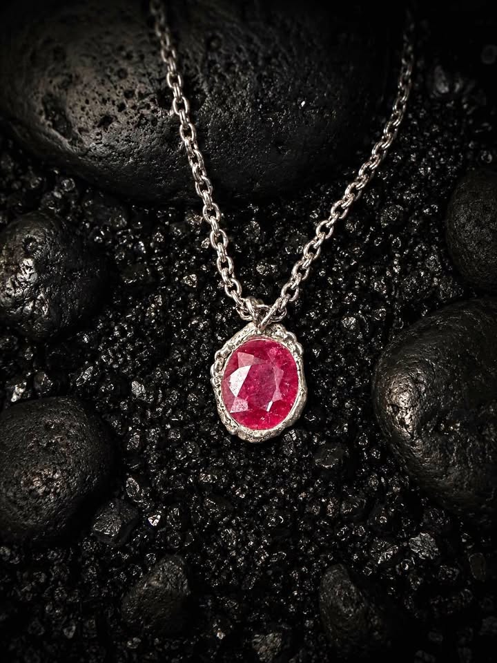 One of a kind Ruby Pendant