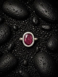 Textured Ruby Ring