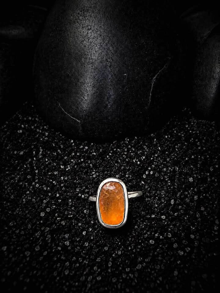 Yellow Kashmir Sapphire Ring